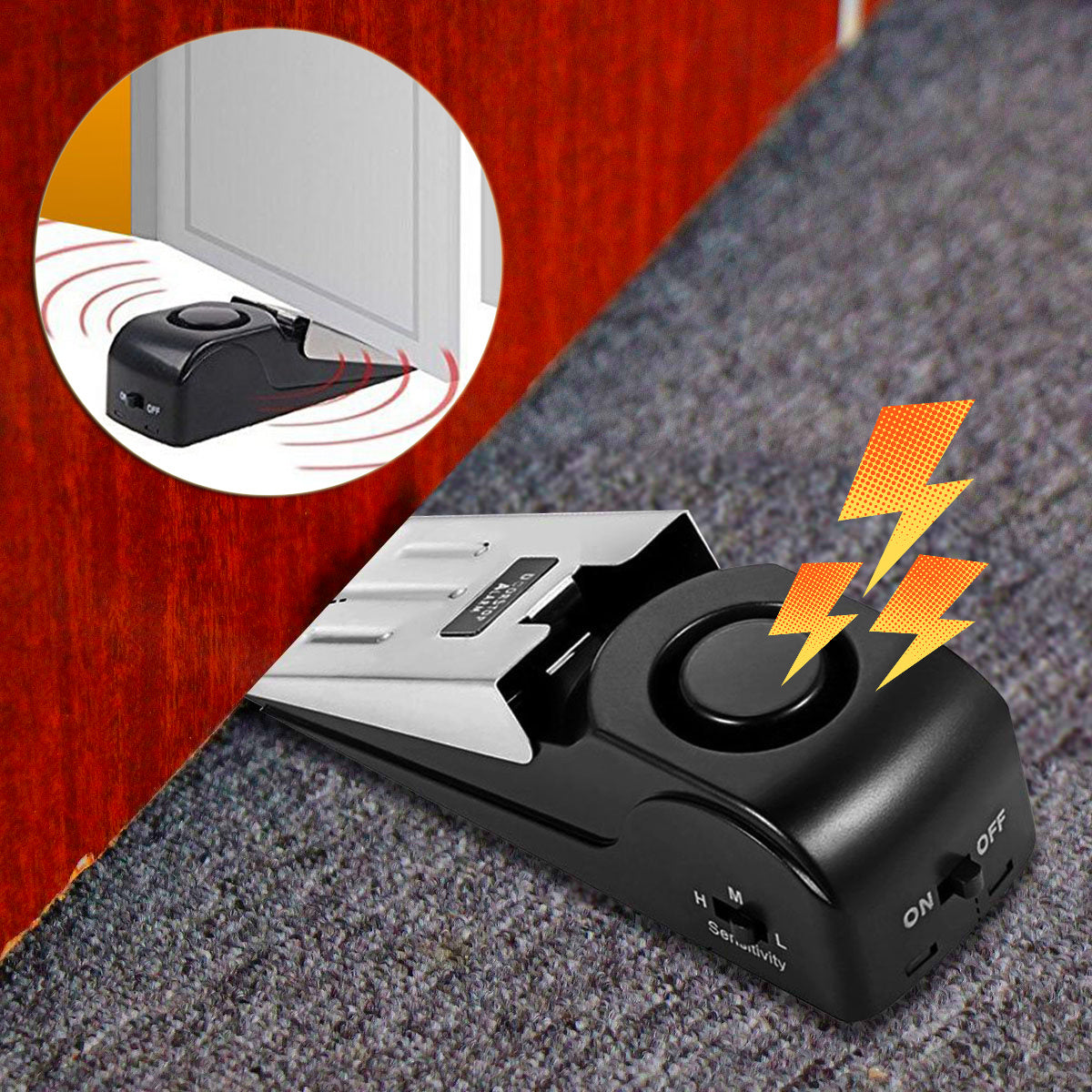 Door Stopper Burglar Alarm Safety